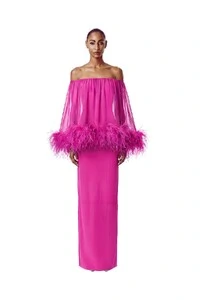 Vestido Versalhes Plumas