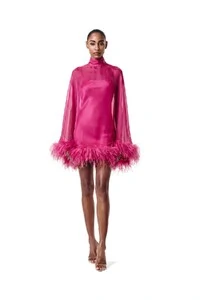 Vestido Fênix Curto Plumas