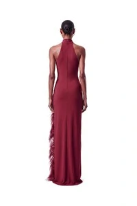 Vestido London Plumas