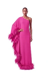 Vestido Florença Plumas