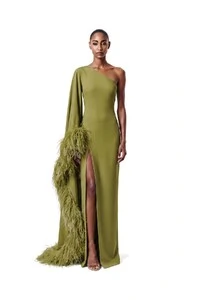 Vestido Celta Plumas