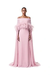 Vestido Selene Plumas