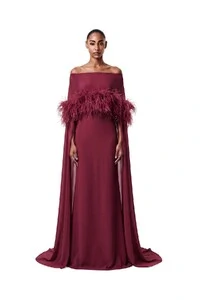 Vestido Selene Plumas