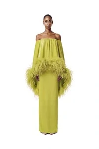 Vestido Versalhes Plumas