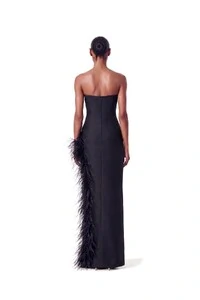 Vestido Raquel Plumas Crepe