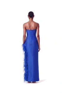 Vestido Raquel Plumas Crepe
