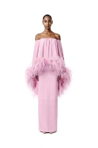 Vestido Versalhes Plumas