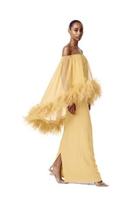 Vestido Versalhes Plumas