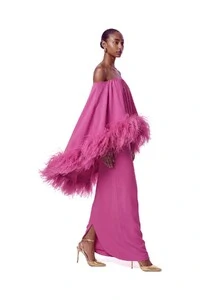 Vestido Versalhes Plumas