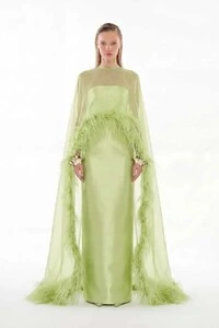 Vestido Alba com Capa Longo