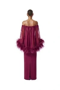 Vestido Versalhes Plumas