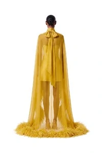 Vestido Fênix Mullet Plumas
