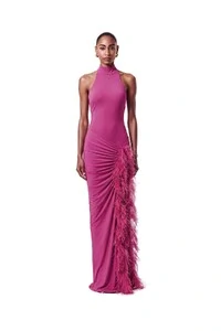 Vestido London Plumas