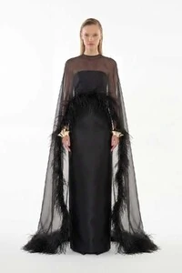 Vestido Alba com Capa Longo