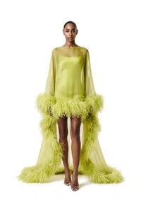 Vestido New Fênix Plumas