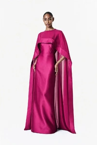 Vestido Alba Longo Com Capa Catarina Longa PE