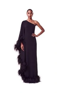 Vestido Florença Plumas