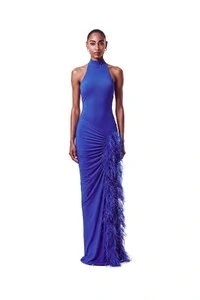 Vestido London Plumas