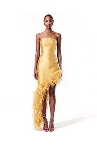 Vestido New Ana Plumas