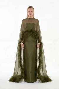 Vestido Alba com Capa Longo