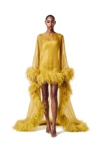 Vestido New Fênix Plumas