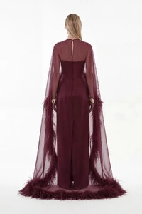 Vestido Alba com Capa Longo