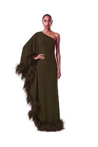Vestido Florença Plumas