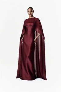 Vestido Alba Longo Com Capa Catarina Longa