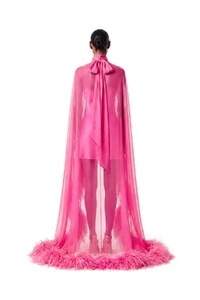 Vestido Fênix Mullet Plumas