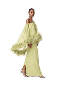 Vestido Versalhes Plumas