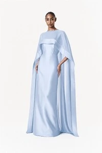 Vestido Alba Longo Com Capa Catarina Longa