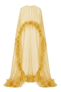 Capa Longa com Plumas