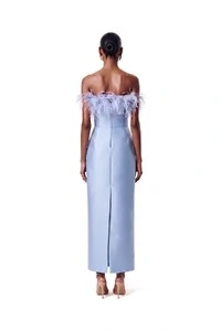 Vestido New Alba Midi Plumas Top