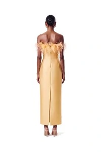 Vestido New Alba Midi Plumas Top