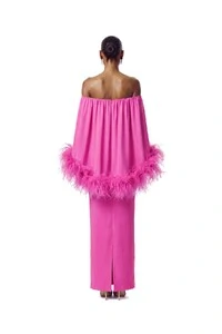 Vestido Versalhes Plumas