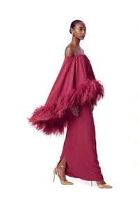 Vestido Versalhes Plumas