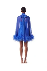 Vestido Fênix Curto Plumas