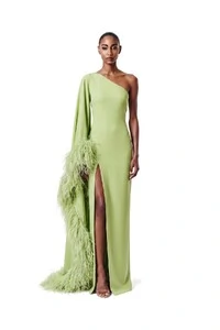 Vestido Celta Plumas