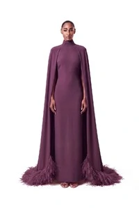 Vestido Morgana Plumas