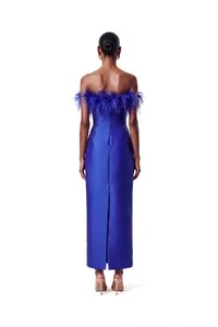 Vestido New Alba Midi Plumas Top