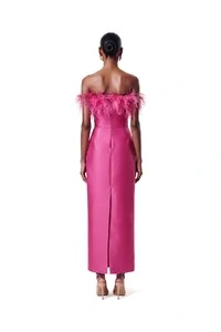 Vestido New Alba Midi Plumas Top