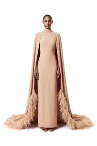 Vestido Morgana Plumas