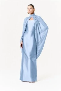 Vestido Alba Longo Com Capa Sophie