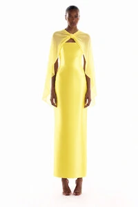 Vestido Alba Midi Com Capa PE