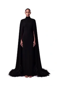 Vestido Morgana Plumas