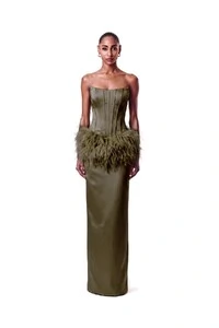 Conjunto Corselet Dijon Plumas