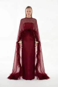 Vestido Alba com Capa Longo