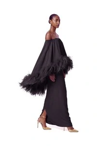 Vestido Versalhes Plumas