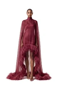 Vestido Fênix Mullet Plumas
