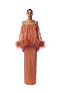 Vestido Versalhes Plumas